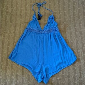 O'Neill Vibrant Blue Flowy Romper Size Small